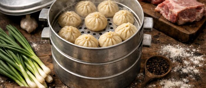 Горячие, вкусные, настоящие буузы Горячие, вкусные, настоящие буузы